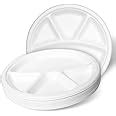 Buy Wonder Sugarcane Bagasse Disposable Plates 11 Inch Round 4 Section ...