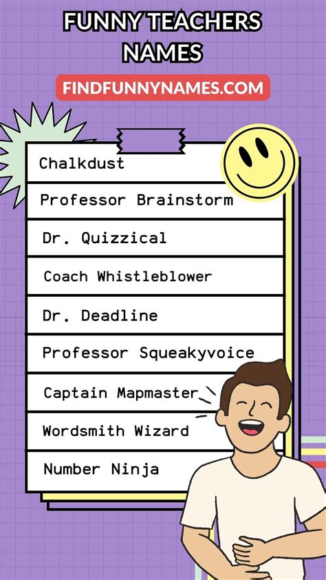 300+ Funny Names For Teachers (Humor Meets Education)