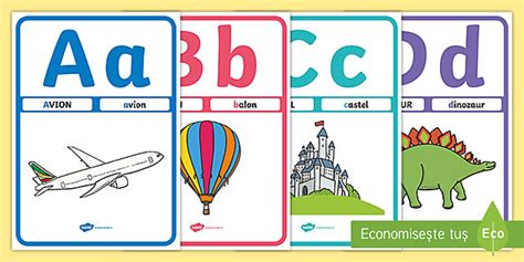 Alfabetul | Resursă didactică tip planșă | Twinkl România