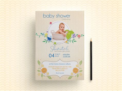 Baby shower invitation card design and Birthday invitation card design | Upwork