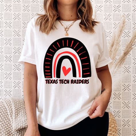 Texas Tech Rainbow University Shirt Texas Tech Shirt Texas - Etsy