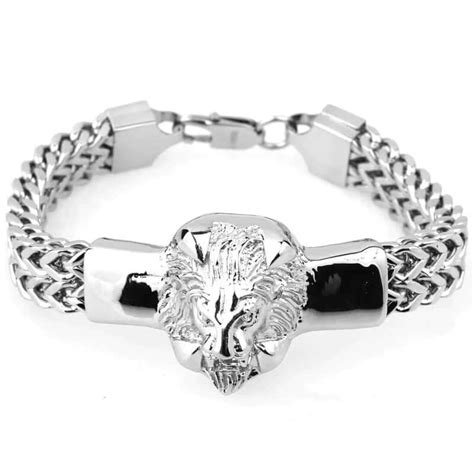 Buy Now Premium Steel Bracelets - DOUBLE FRANCO LION - Heavy 12mm Pure ...