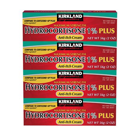 New Kirkland Signature Hydrocortisone 1% PLUS | Ubuy India