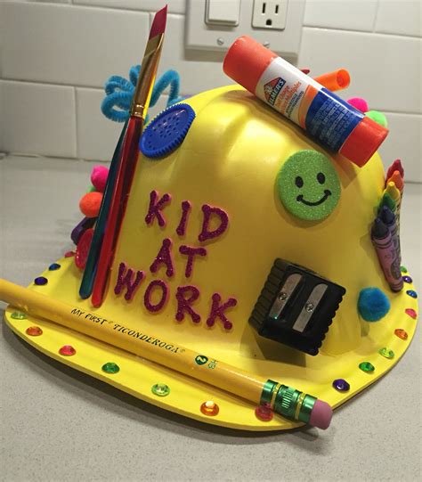 Crazy hat day for preschool, kid at work hat, creative idea hat day ...