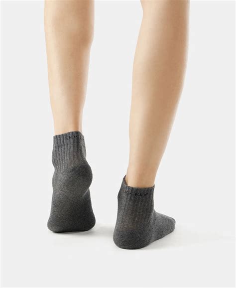 Buy Compact Cotton Terry Ankle Length Socks With StayFresh Treatment ...