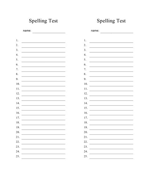Create Spelling Word Practice Sheets