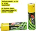 TUSCan GOLD 10 Pack (20Pcs) AA 1600mAh (Pencil Batteries) Rechargeable ...