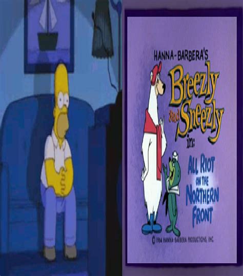 Homer Simpson Watches Breezly and Sneezly by Perro2017 on DeviantArt