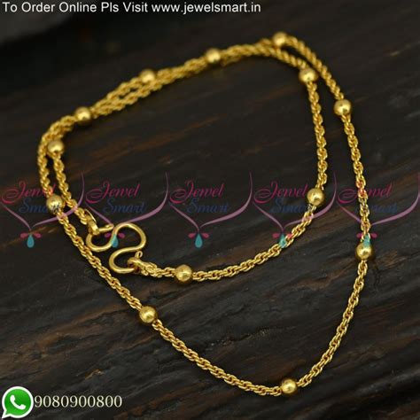 C0878 18 Inches Gold Plated Fancy Heart Design Short Chain Daily Wear 6 ...