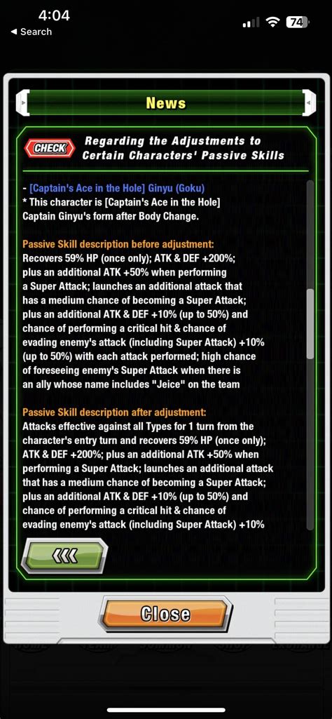 Slight buffs to 4 Units! : r/DBZDokkanBattle