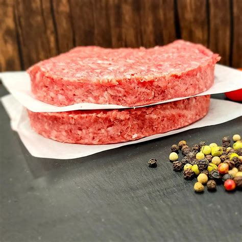 Four - 1/2 lb. American Wagyu Akaushi Burger Patties - J-H Cattle Co ...
