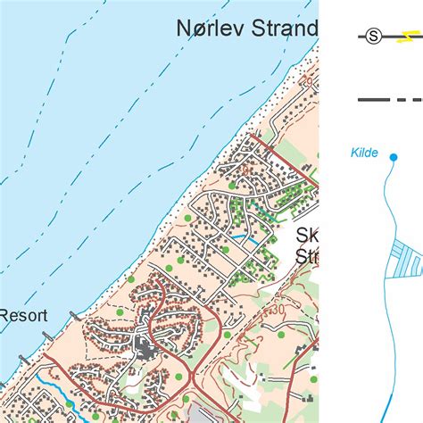 Hjørring 2 (1:50,000 scale) Map by Kortforsyningen | Avenza Maps