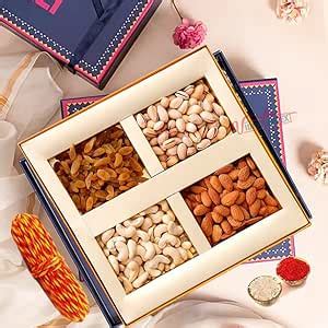 Diwali Dry Fruits Gift Box 200g (Cashew, Almond, Pistachios, and ...