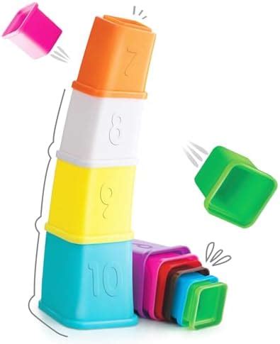 FIRSTCRY INTELLISKILLS Premium Stacking & Sequencing Cubes Toy for Kids ...