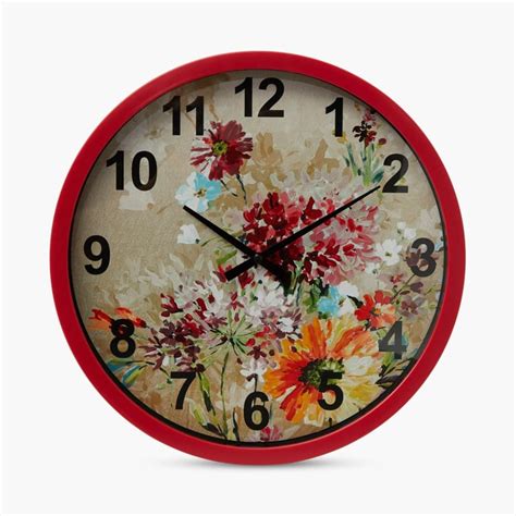 Buy Casablanca Floral Print Wall Clock from Home Centre at just INR 799.0