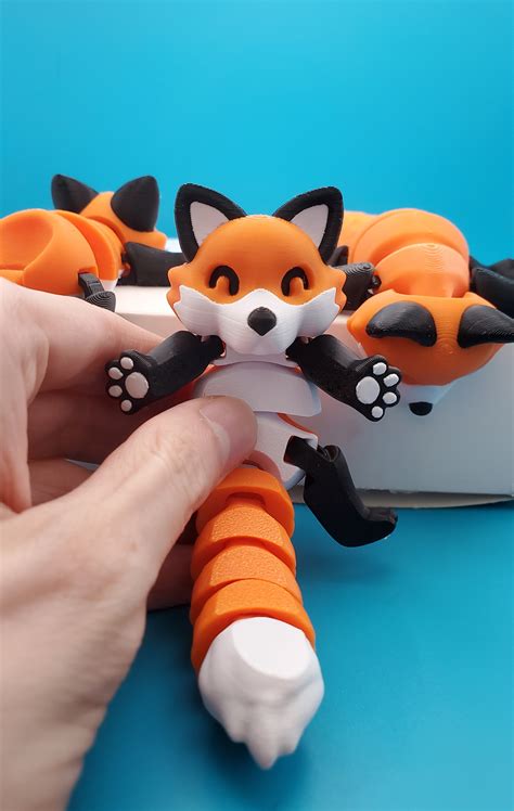 3D Printable Articulated Fox by McGybeer