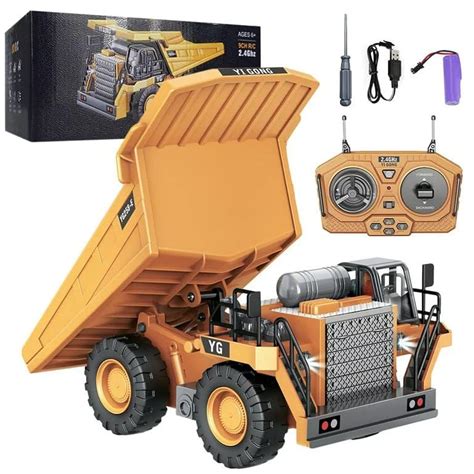 HETANSH ENTERPRISE Remote Control Construction Dump Truck Toys with 9 ...