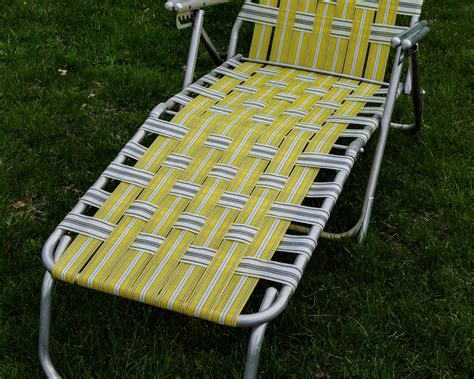 Vintage aluminum lawn chairs webbing - evofeti