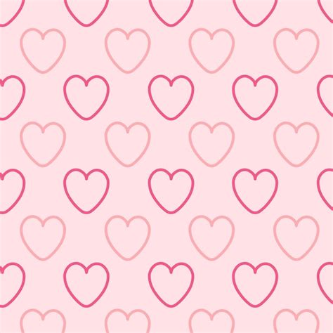 Padrões sem emenda com corações vermelhos e rosa. Plano de fundo sem ...