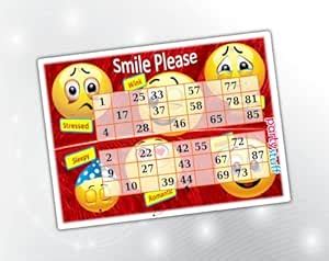 PartyStuff Emojis Theme Tambola Housie Tickets - Emojis Duet Classic ...
