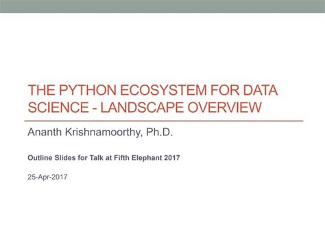 Python Data Science Ecosystem 的图像结果
