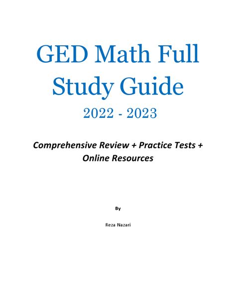 GED Math Study Guide 的图像结果