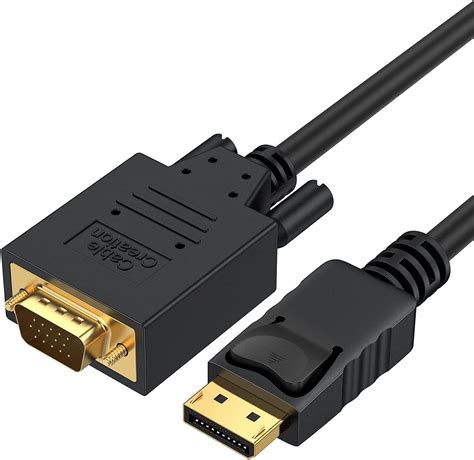 THE 4 Displayport to VGA Cable 6FT, DP to VGA Cable Gold Plated ...