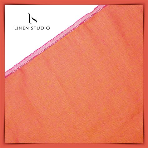 Burgoyne Premium Linen Suiting - Bright Orange – Linen Studio