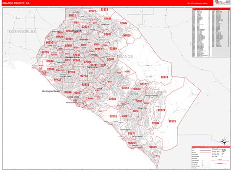 Zip Code Map Of Orange County Ca - Map Worksheets
