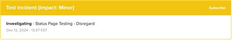 Arc XP Status Page