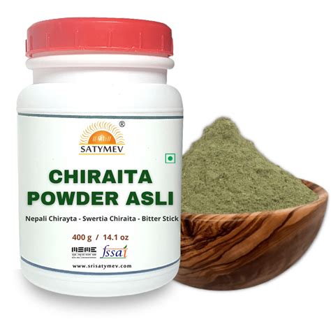 SriSatymev Chiraita Asli Powder 400g - Nepali Chirayta - Swertia ...