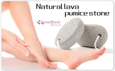SWEETPEA®2-Pack Natural Pumice Stone for Feet, Lava Pedicure Tools Hard ...