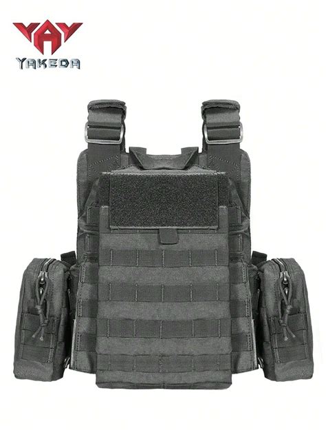 YAKEDA Gilet tactique YAKEDA avec 5 étuis à chargeur, gilet d ...