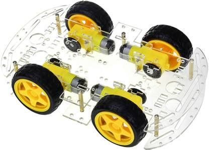 Robotbanao 4WD Four Wheel Robotic Double Layer Smart Car Kit With ...