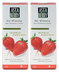 Buy ASTABERRY Women Skin Whitening Hair Remover Cream, 120 G (60Gm Each ...