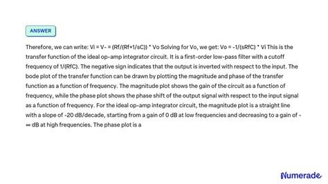 Image result for Integrator Bode Plot