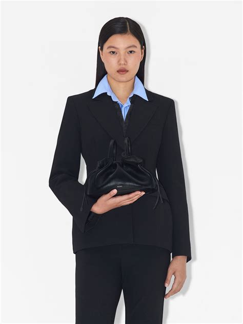 Black Quen Drawstring Bucket Bag - PEDRO TH