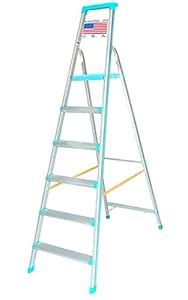 Euro Pro Household Aluminium Step ladder 6 Step - folding - Tool Tray ...