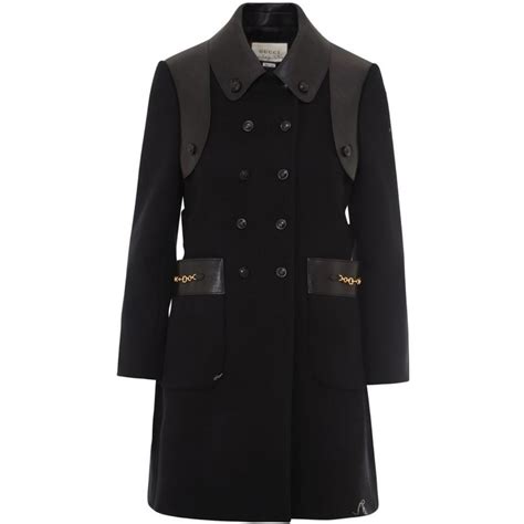 Gucci Horsebit-detail Double-breasted Wool Coat IT46 For Sale at ...