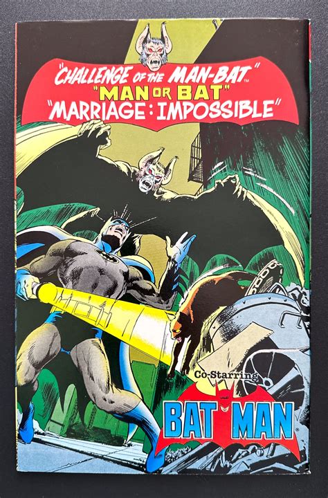 Man-Bat vs Batman Vol #1 (1984) - Neal Adams Cvr - Man-Bat Origin - VF ...