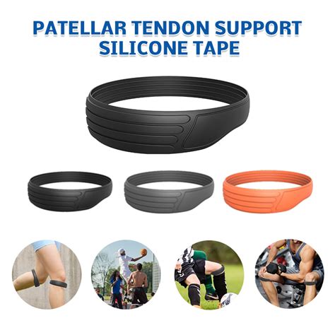 BAETEUY Patella Knee Strap Pain Relief Patellar Tendon Support Strap Silicone Knee Band Brace ...