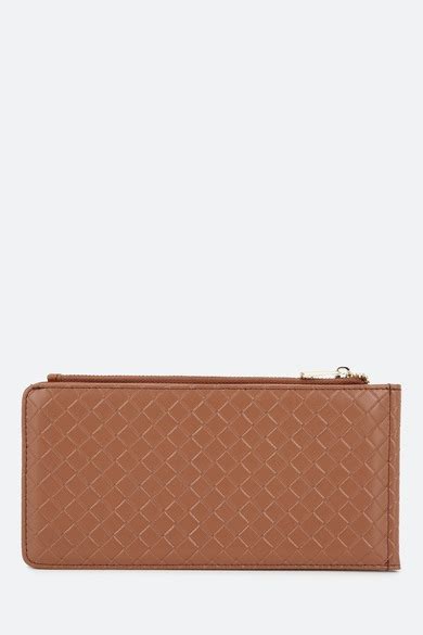 Buy Women Brown Textured Casual Wallets Online - 758878 | Van Heusen