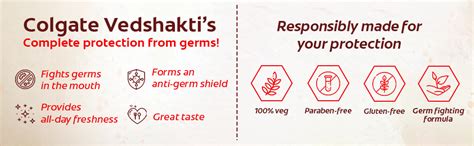 Colgate Swarna Vedshakti Ayurvedic Oral Care Toothpaste with anti-germ ...