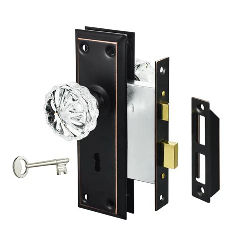 Newliplace Mortise Lock Set for Interior Door, Vintage Door Knobs with ...