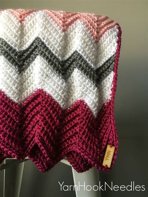 Modern crochet chevron blanket with free pattern – Artofit
