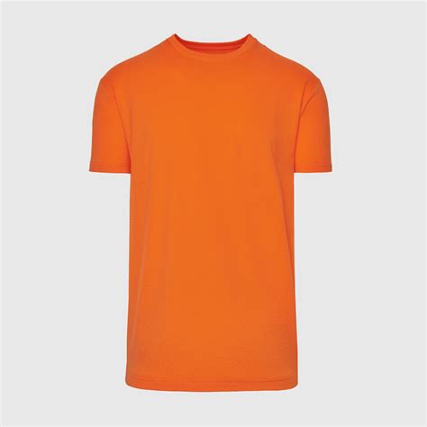 Men's Orange Classic Short Sleeve Crew Neck T-Shirt - True Classic