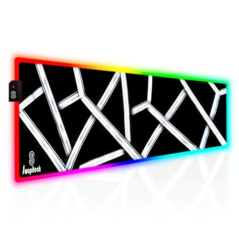 SWAPITECH RGB Gaming Mouse Pad, Large Extended, 13 LED Modes, Premium ...