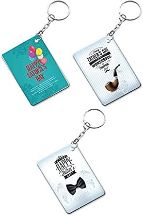 Ucard Fathers Day Keyring Set of 3 : Amazon.in: Fashion