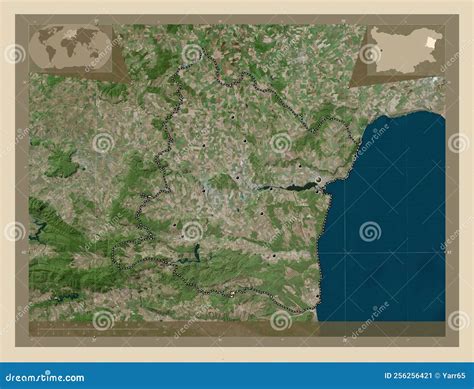 Varna, Bulgaria. High-res Satellite. Major Cities Stock Image - Image of atlas, shape: 256256421
