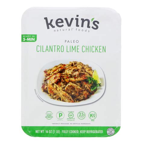 Kevin's Natural Foods Paleo Cilantro Lime Chicken - Shop Entrees ...